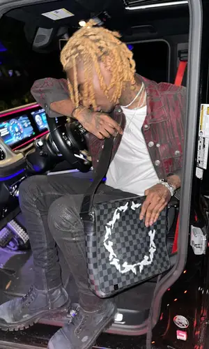 OsamaSon wearing Jean Paul Gaultier jacket