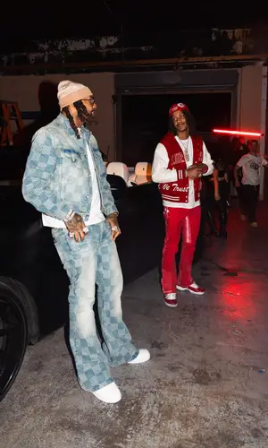 Skilla Baby’s Outfit in Supreme Jacket, New Era Cap & Denim Tears (2024)