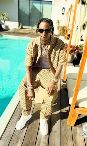 Soulja Boy wearing Balenciaga eyewear