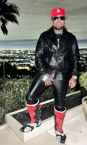 Westside Gunn’s Outfit in Celine Jacket, Givenchy Eyewear & New Era Cap (2024)