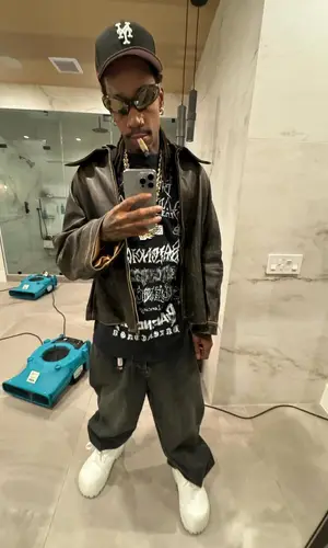 Wiz Khalifa wearing Balenciaga boots