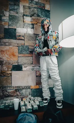 NBA YoungBoy wearing Guapi pants