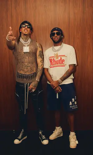 Dirtbike LB’s Outfit in Rhude T-Shirt, Amiri Shorts & Louis Vuitton Eyewear (2024)