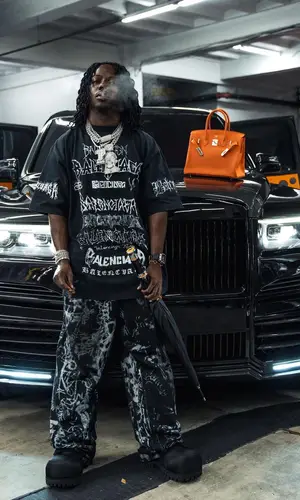 Jackboy wearing Balenciaga pants