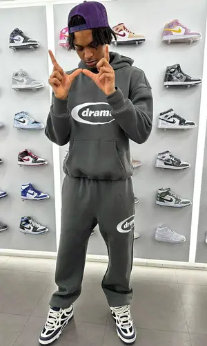 Nemzzz wearing Drama Call hoody