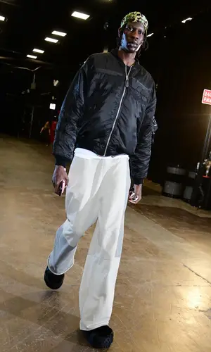 Bol Bol’s Outfit in Alpha Industries Jacket, Maison Margiela Trousers & Vetements (2024)