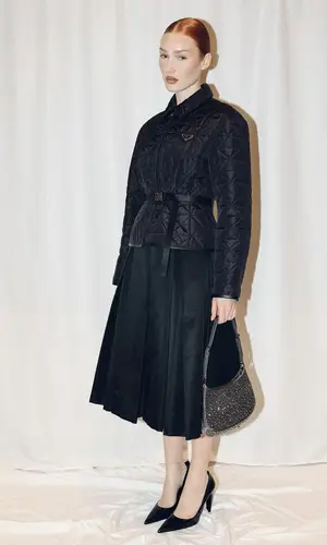 Meredith Duxbury’s Outfit in Prada Jacket (2024)