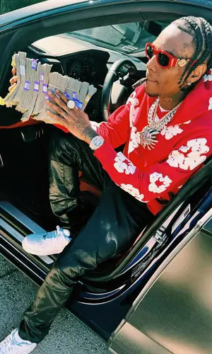 Soulja Boy wearing Denim Tears hoody