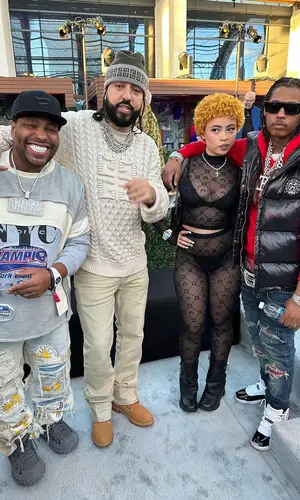 DThang Gz wearing Amiri jeans