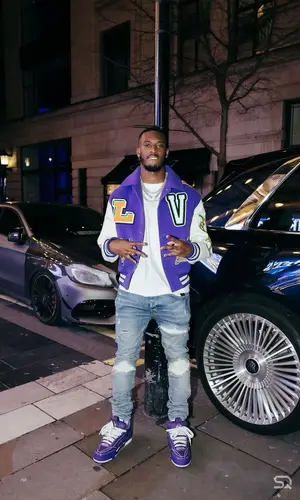 Callum Hudson-Odoi wearing Amiri jeans