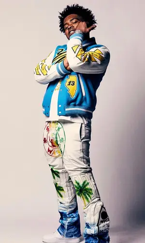 BiC Fizzle wearing Off-White jacket