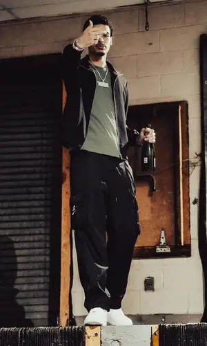 Jay Critch’s Outfit in Alyx Hoodie, Prada Pants & Nike Sneakers (2024)