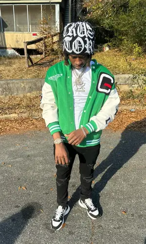 Baby Jungle’s Outfit in Georgio's Jacket, Dior Sneakers & Tru3Stori Hat (2024)