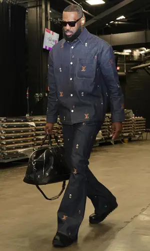 LeBron James’ Outfit in Louis Vuitton Jacket (2024)