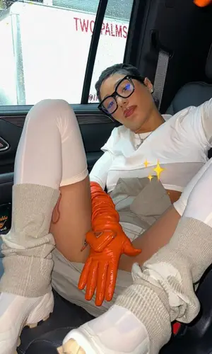 Coi Leray’s Outfit in Louis Vuitton Eyewear, Prada Gloves & Rick Owens (2024)