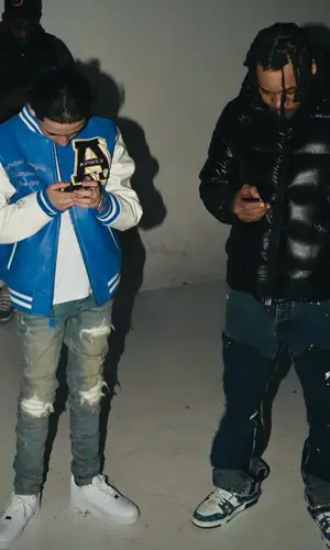 Ndotspinalot wearing Amiri jeans