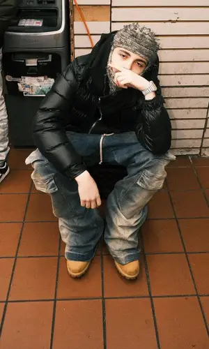 Ndotspinalot wearing Rick Owens pants
