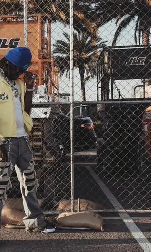Chief Keef wearing Chrome Hearts hat