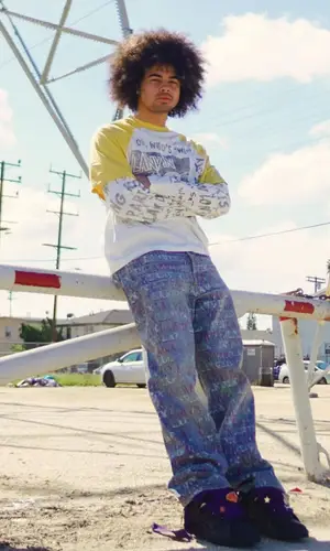 24kGoldn’s Outfit in Lanvin T-Shirt & Future Merch (2024)