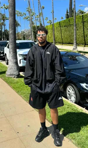AJ Tracey’s Outfit in Balenciaga Eyewear (2024)