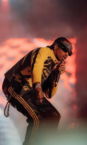 Quavo wearing Rick Owens boots