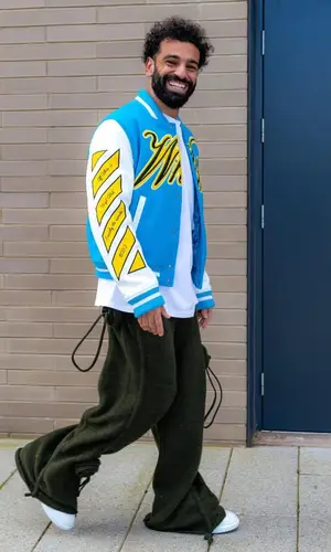 Mohamed Salah wearing Alexander McQueen sneakers