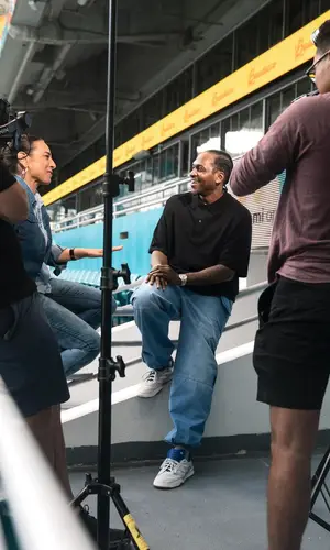 Pusha T’s Outfit in Loewe Shirt & Adidas Sneakers (2024)