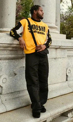 JuJu’s Outfit in Satoshi Nakamoto Jersey, Saint Laurent Bag & Marni Sandals (2024)
