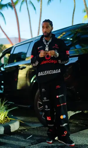 Key Glock wearing Balenciaga hoody