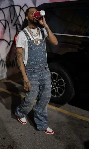 Key Glock wearing Lanvin suit