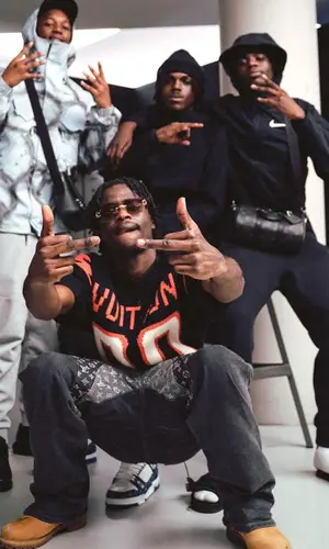 Rsko wearing Timberland boots