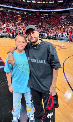Neymar wearing Amiri jeans