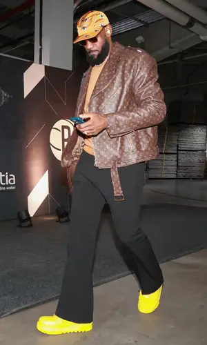 LeBron James’ Outfit in Louis Vuitton Pants & Kenzo Cap (2024)
