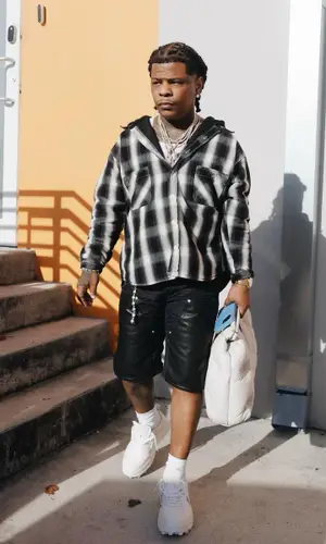 Rylo Rodriguez wearing Saint Michael shirt