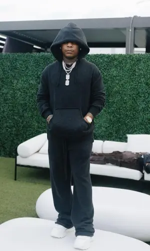 Rylo Rodriguez wearing Maison Margiela hoody