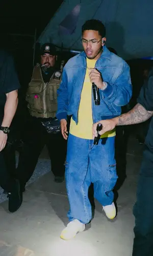 Myke Towers’ Outfit in Givenchy Jacket & Jordan Sneakers (2024)