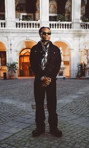 Gunna wearing Emilio Pucci jacket