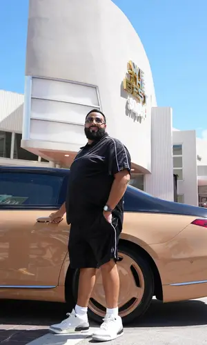 DJ Khaled wearing Sergio Tacchini t-shirt