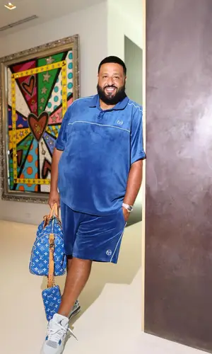 DJ Khaled wearing Louis Vuitton bag