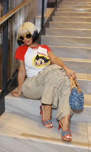 Dream Doll’s Outfit in FashionNova Top, Balenciaga Eyewear & Louis Vuitton Sandals (2024)