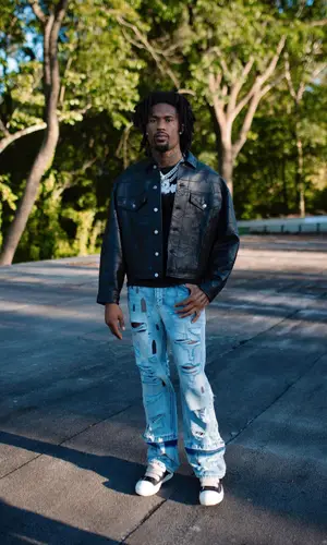 Hunxho’s Outfit in EZR Jacket, Who Decides War Jeans & Rick Owens Sneakers (2024)