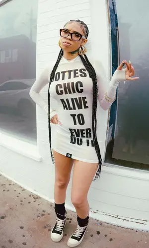 Anycia wearing Custom jewelry
