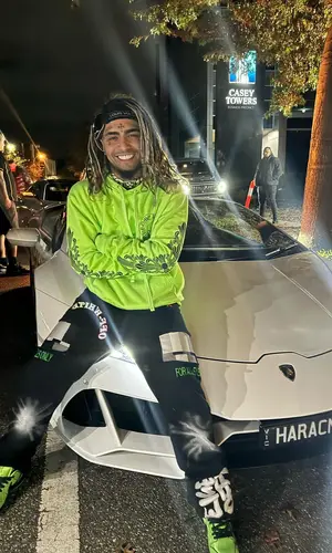Lil Pump’s Outfit in Chrome Hearts Hoodie, Off-White Pants & Louis Vuitton Eyewear (2024)