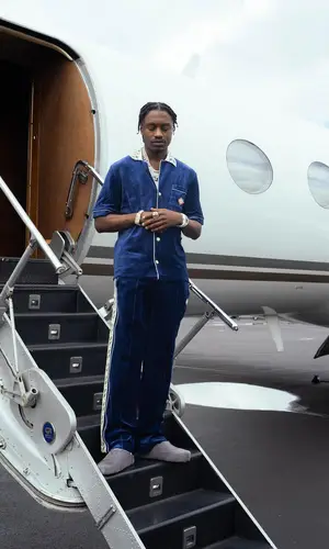 Lil Tjay wearing Marni sandal