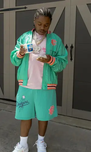42 Dugg’s Outfit in MLB Jacket, Gallery Dept. T-Shirt & Eric Emanuel (2024)