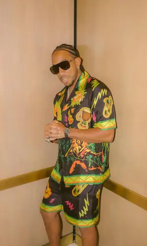 Ludacris wearing Casablanca shirt