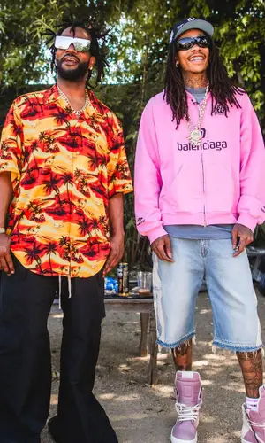 Wiz Khalifa wearing Rick Owens sneakers
