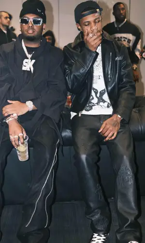 A Boogie Wit Da Hoodie wearing Enfants Riches Deprimes sweater