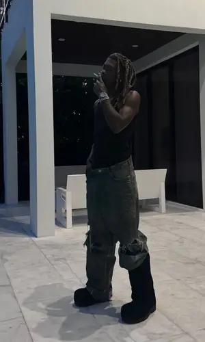 Destroy Lonely wearing Rick Owens top