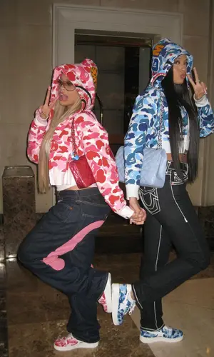 Latto wearing Evisu jeans